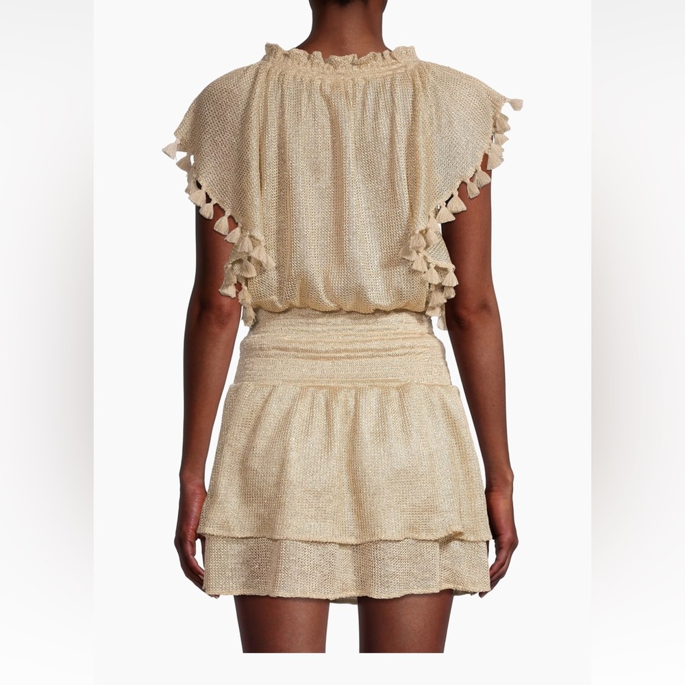 Ramy Brook Marshall Metallic-Knit Minidress Size Large NWT - Picture 3 of 6